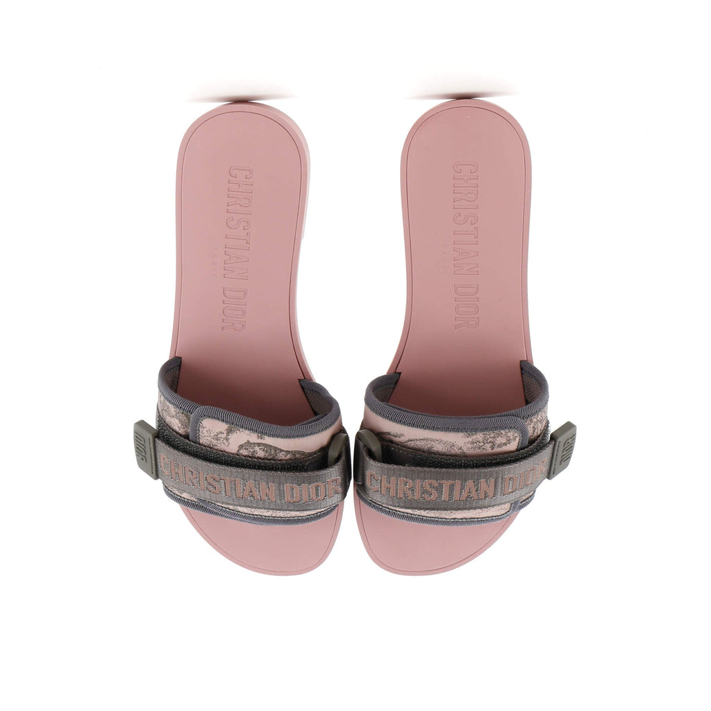 Women's Dio(r)evolution Slide Sandals Printed Nylon