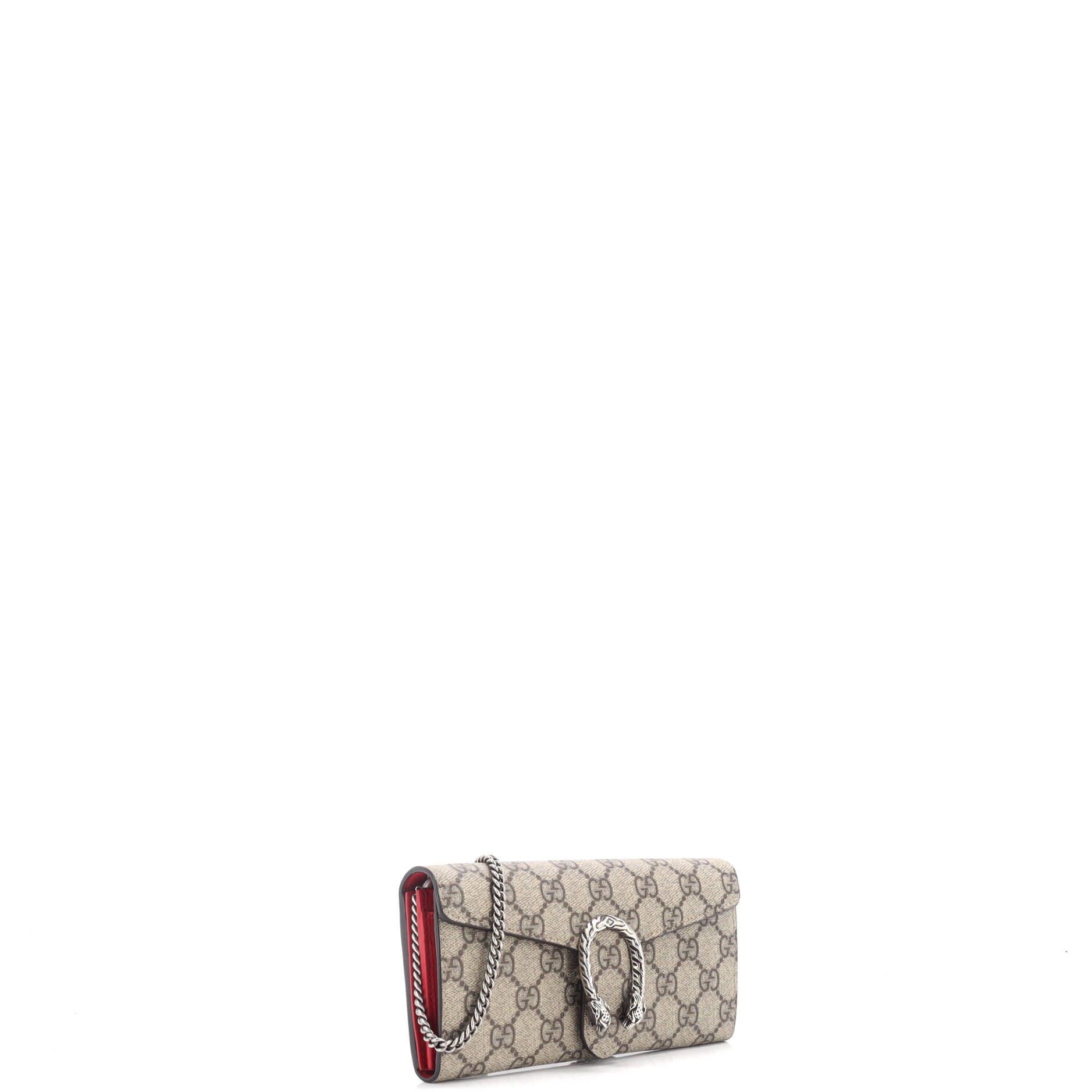 Dionysus Chain Wallet GG Coated Canvas Long