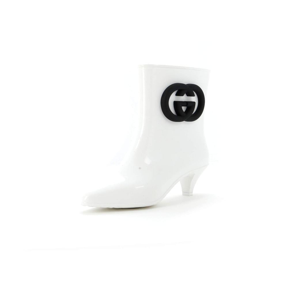 Women's Interlocking G Ankle Rain Boots Rubber
