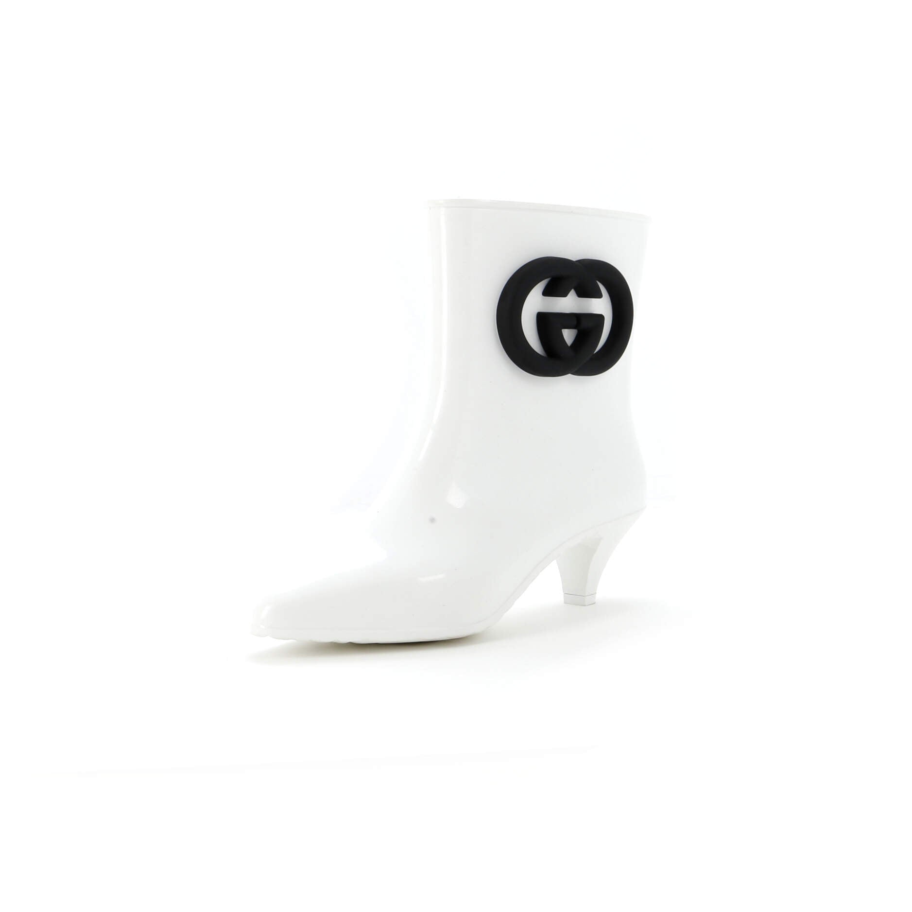Women's Interlocking G Ankle Rain Boots Rubber