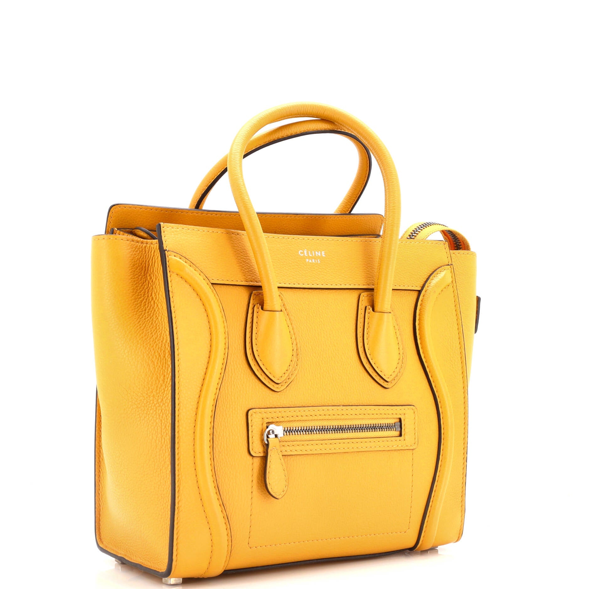Luggage Bag Grainy Leather Micro