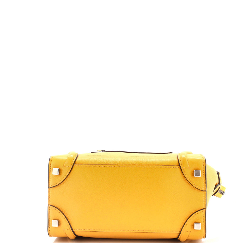 Luggage Bag Grainy Leather Micro