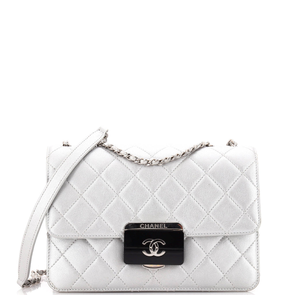 Beauty Lock Flap Bag Quilted Sheepskin Small