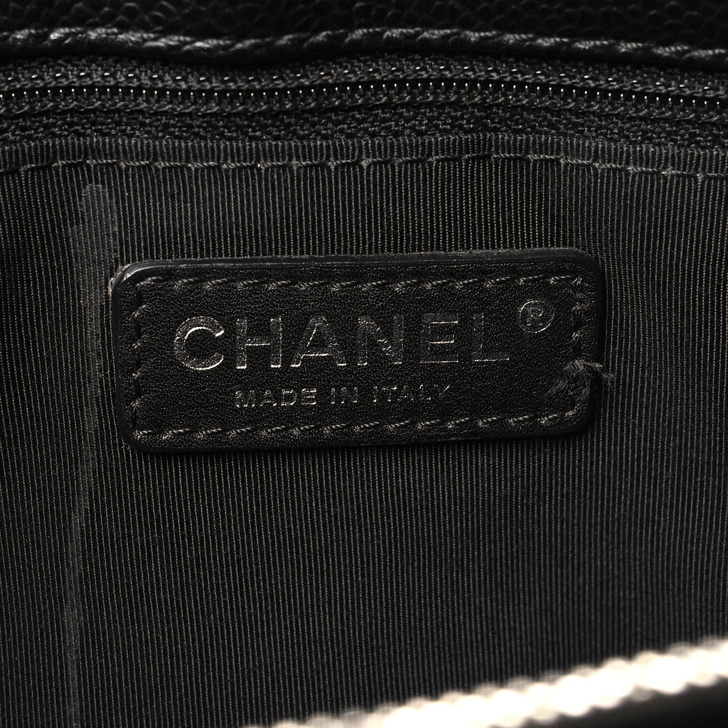 Caviar Quilted Grand Shopping Tote GST Black