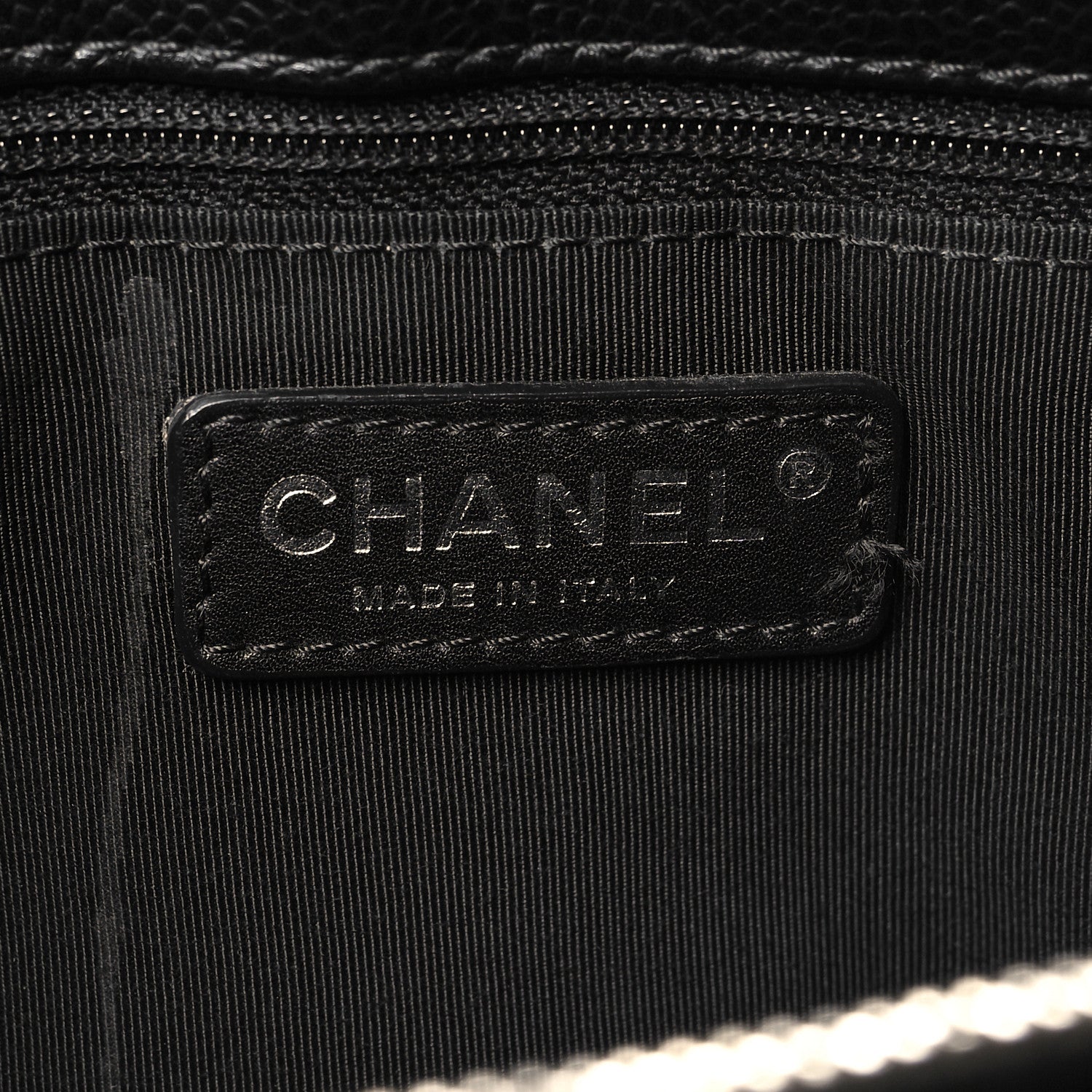 Caviar Quilted Grand Shopping Tote GST Black