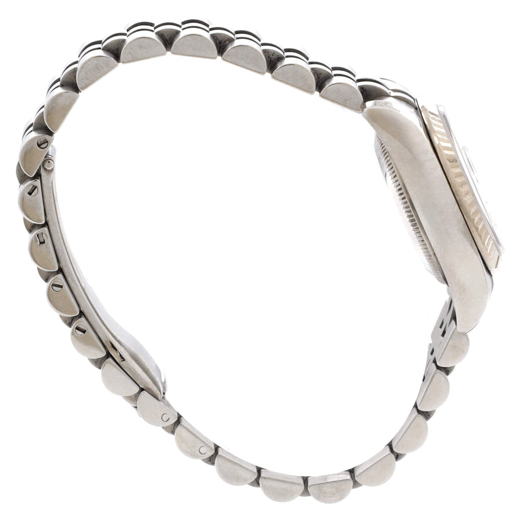 Oyster Perpetual Datejust Automatic Watch Stainless Steel and White Gold with Diamond Markers 26