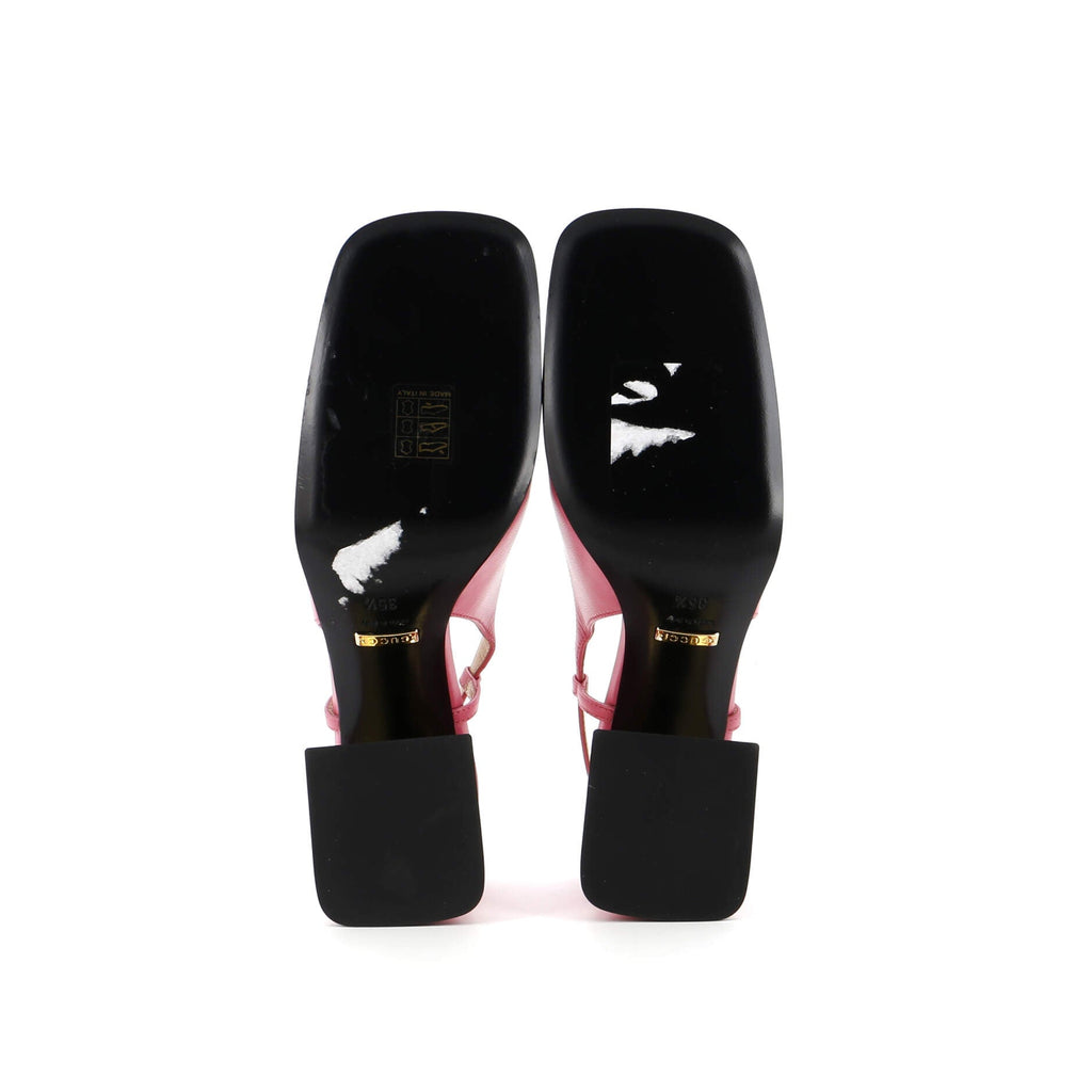 Women's Horsebit Slingback Pumps Leather