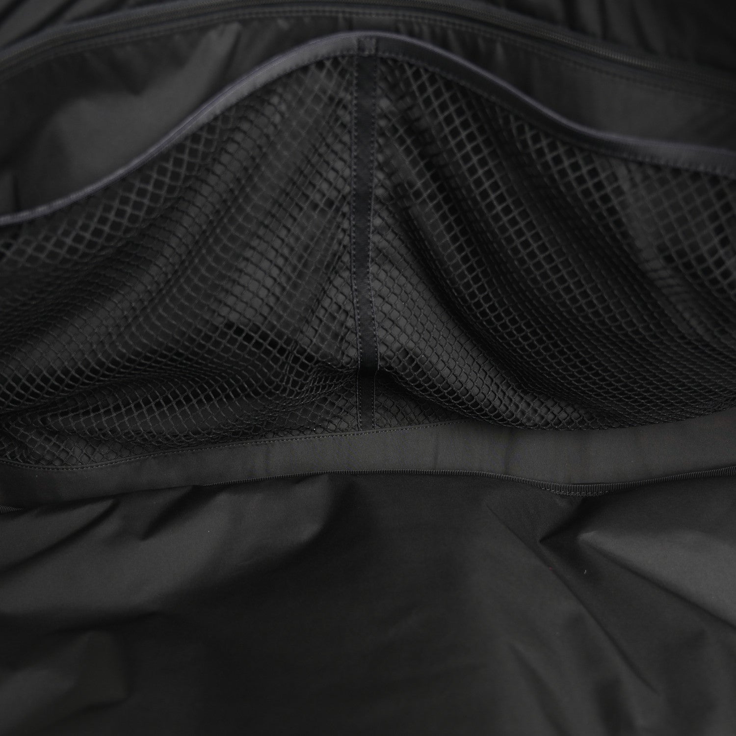 Shiny Grained Calfskin Quilted Large Travel Bowling Bag Black