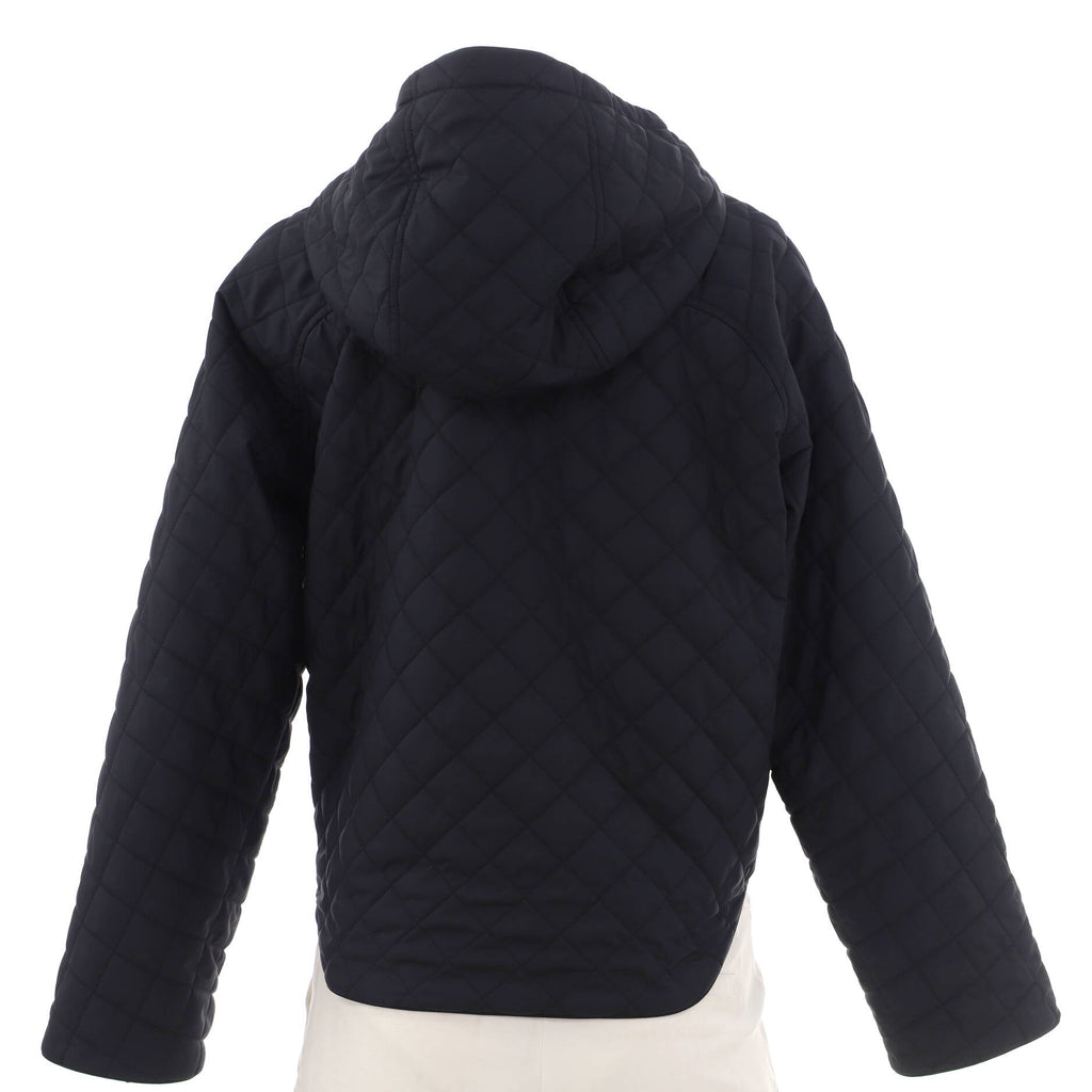 Women's Two Pocket Hooded Jacket Quilted Polyester