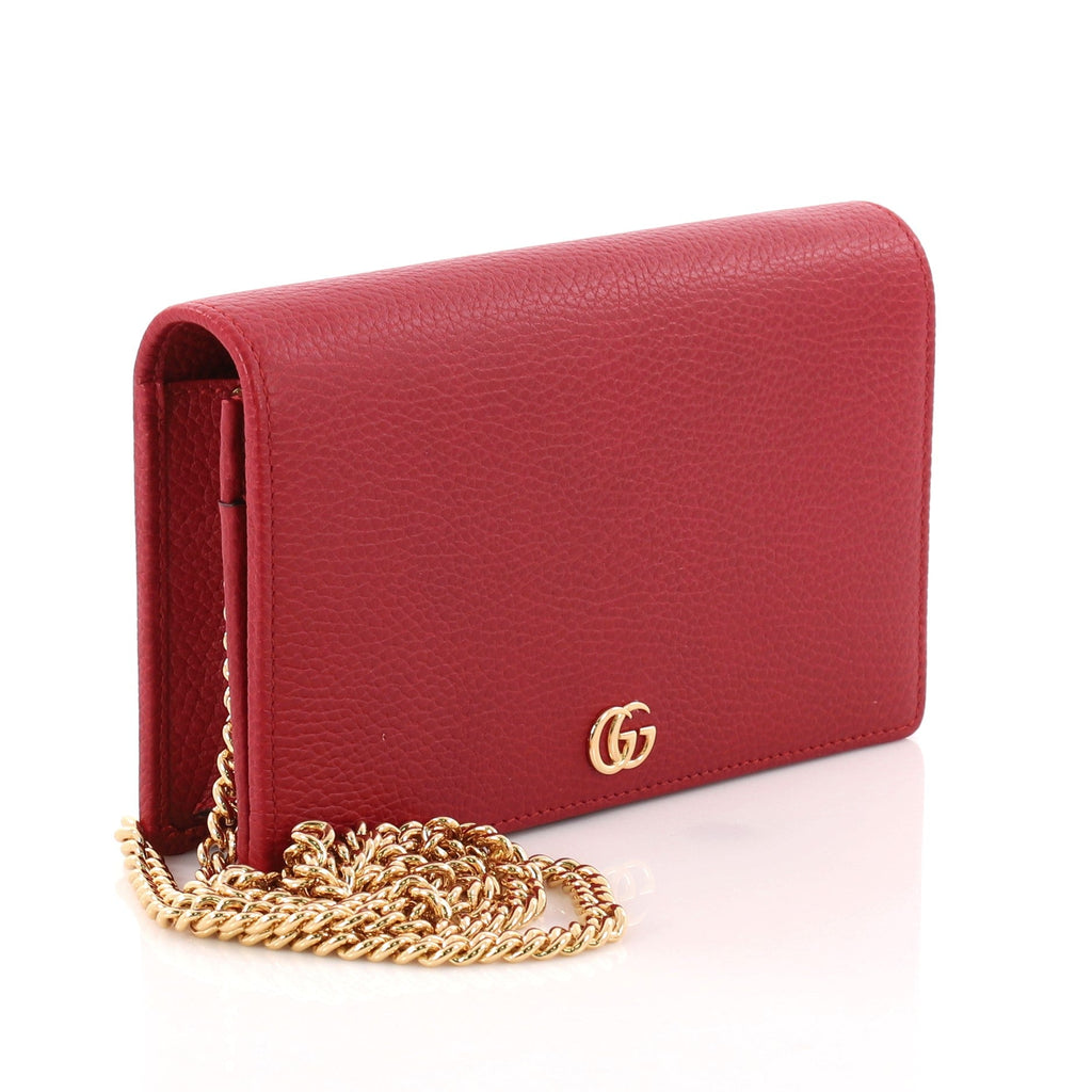 Petite Marmont Chain Wallet Leather Mini