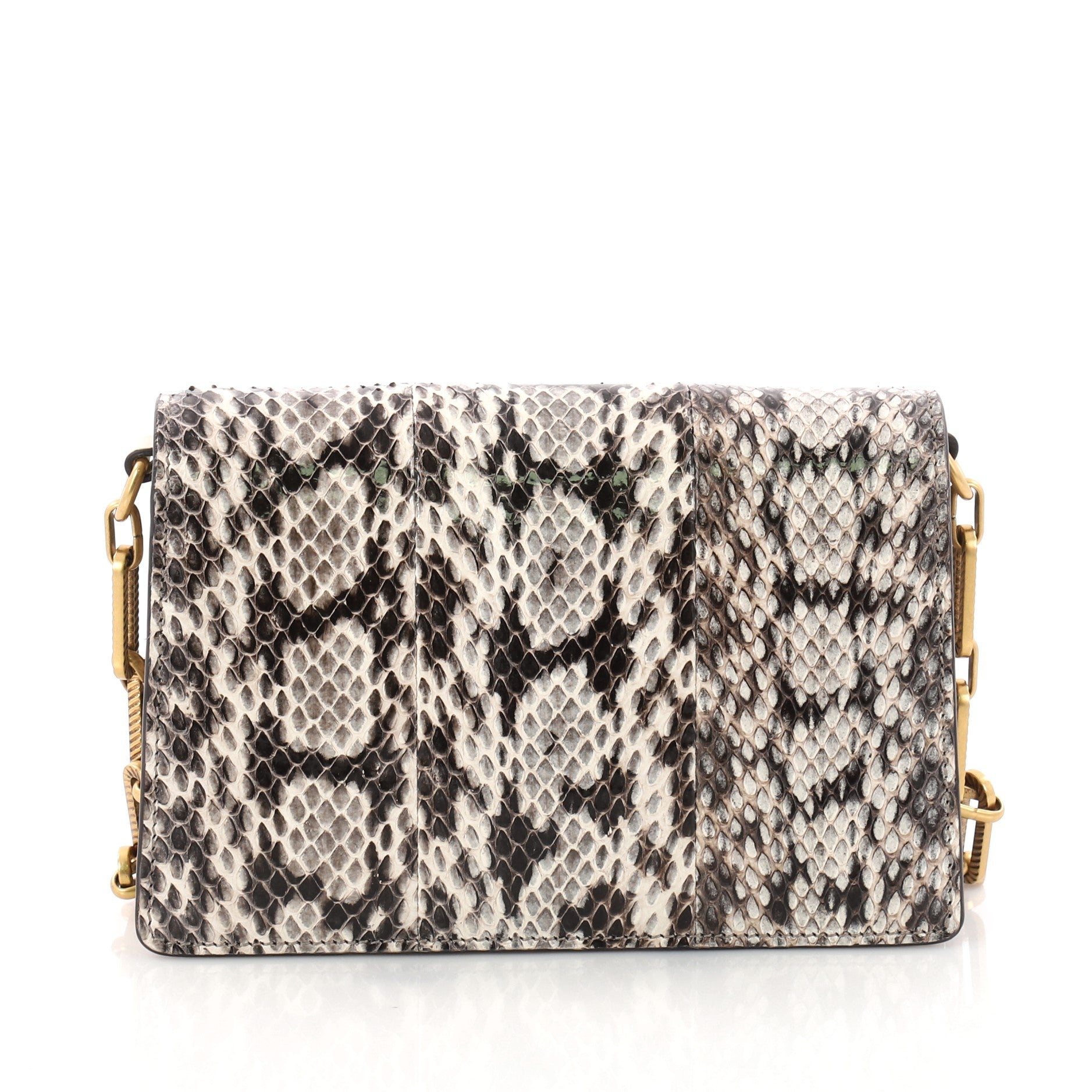 Broadway Bee Shoulder Bag Embellished Python Mini