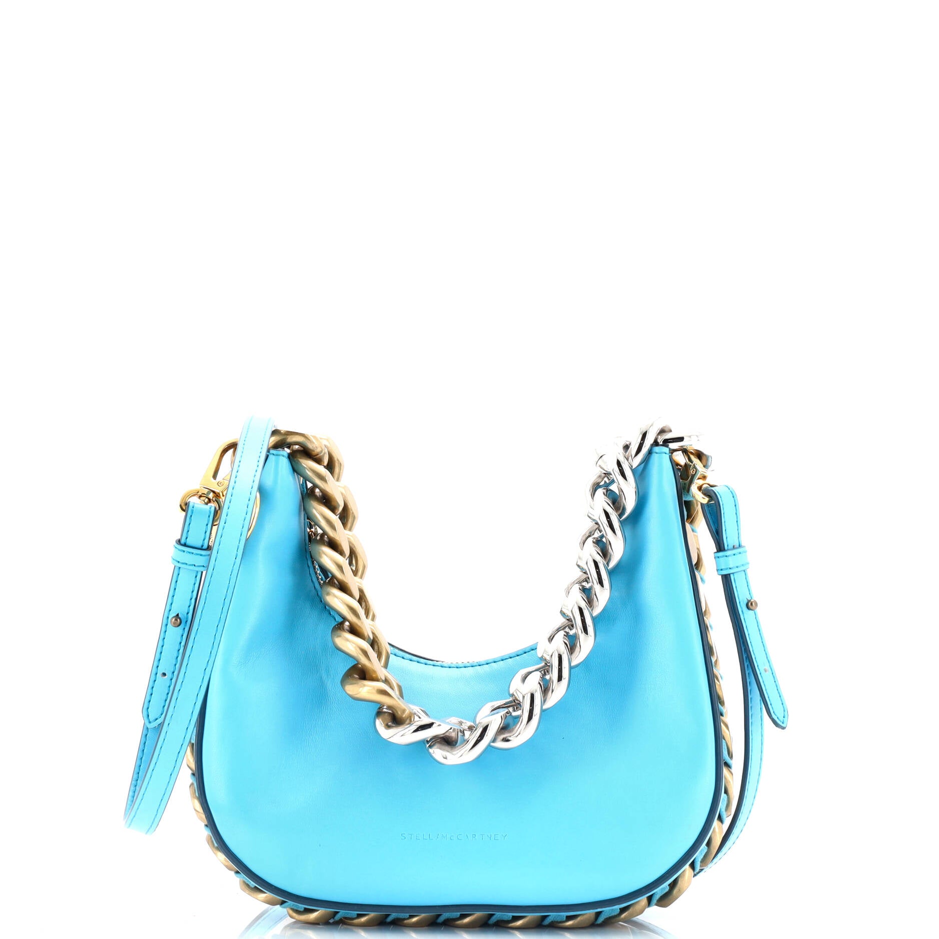 Frayme Zipped Hobo Bag Faux Leather Mini