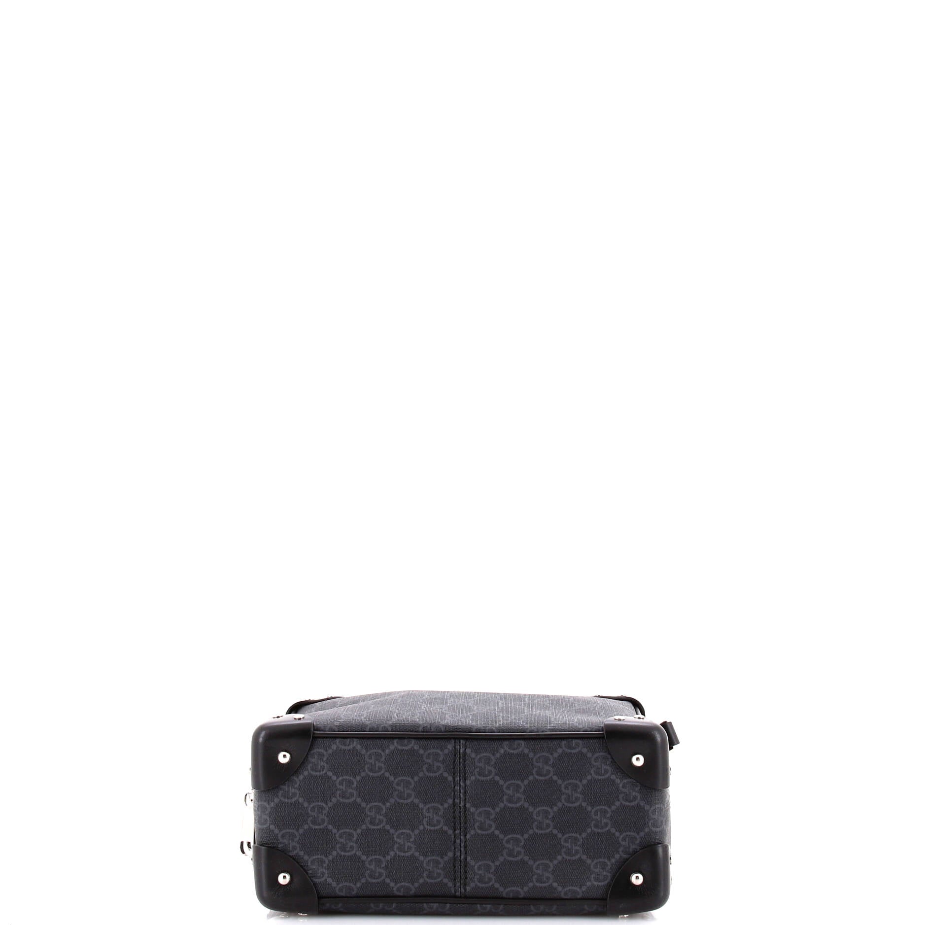 Trunk Shoulder Bag GG Coated Canvas with Studded Leather