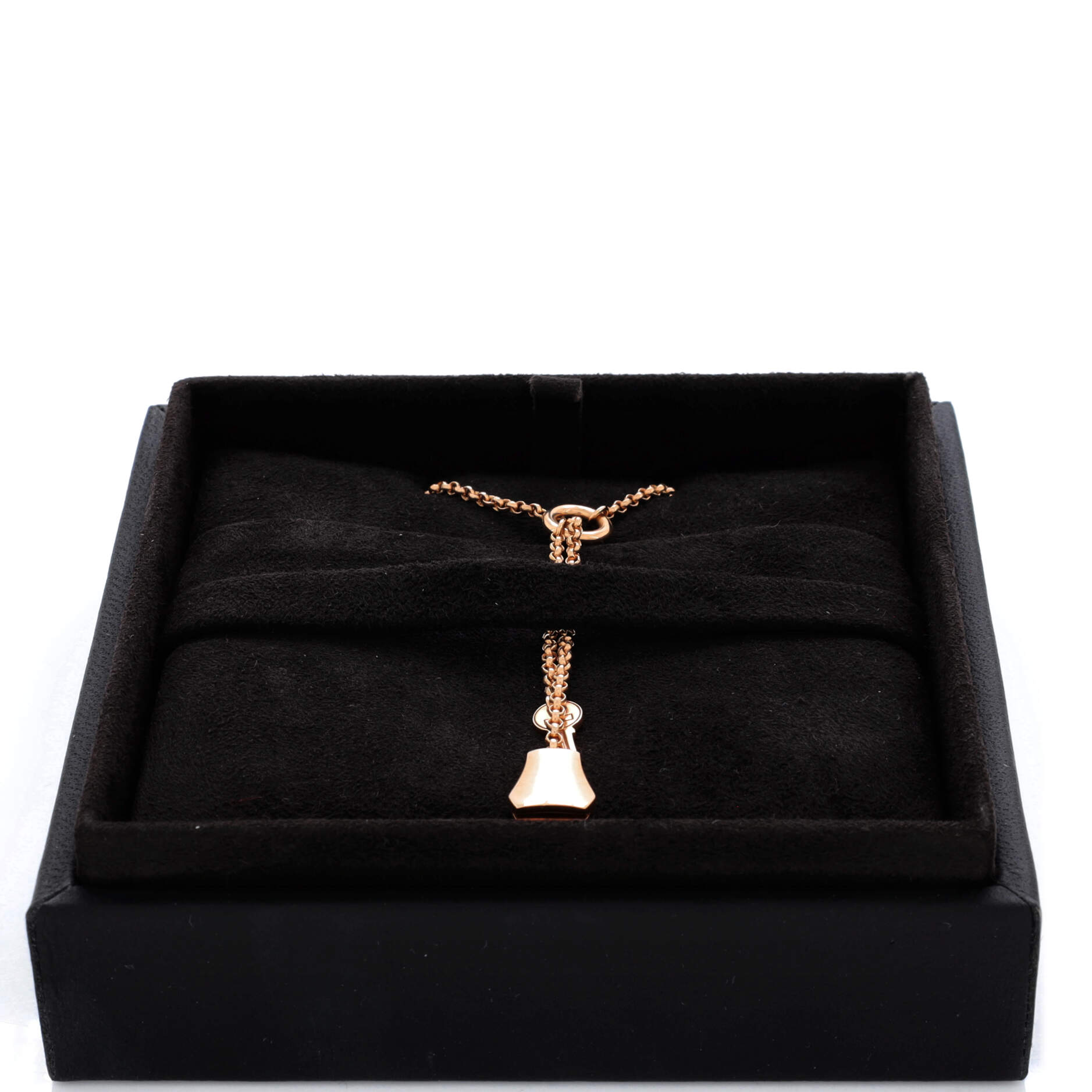 Kelly Clochette Pendant Necklace 18K Rose Gold Small