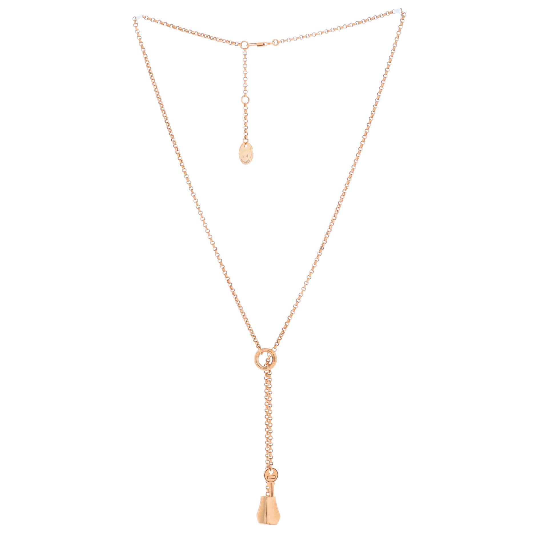 Kelly Clochette Pendant Necklace 18K Rose Gold Small