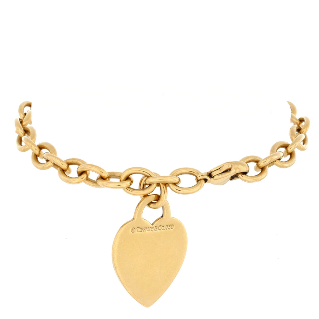 Heart Tag Bracelet 18K Yellow Gold