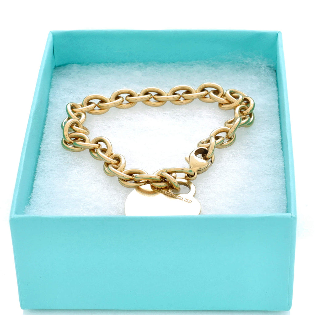 Heart Tag Bracelet 18K Yellow Gold