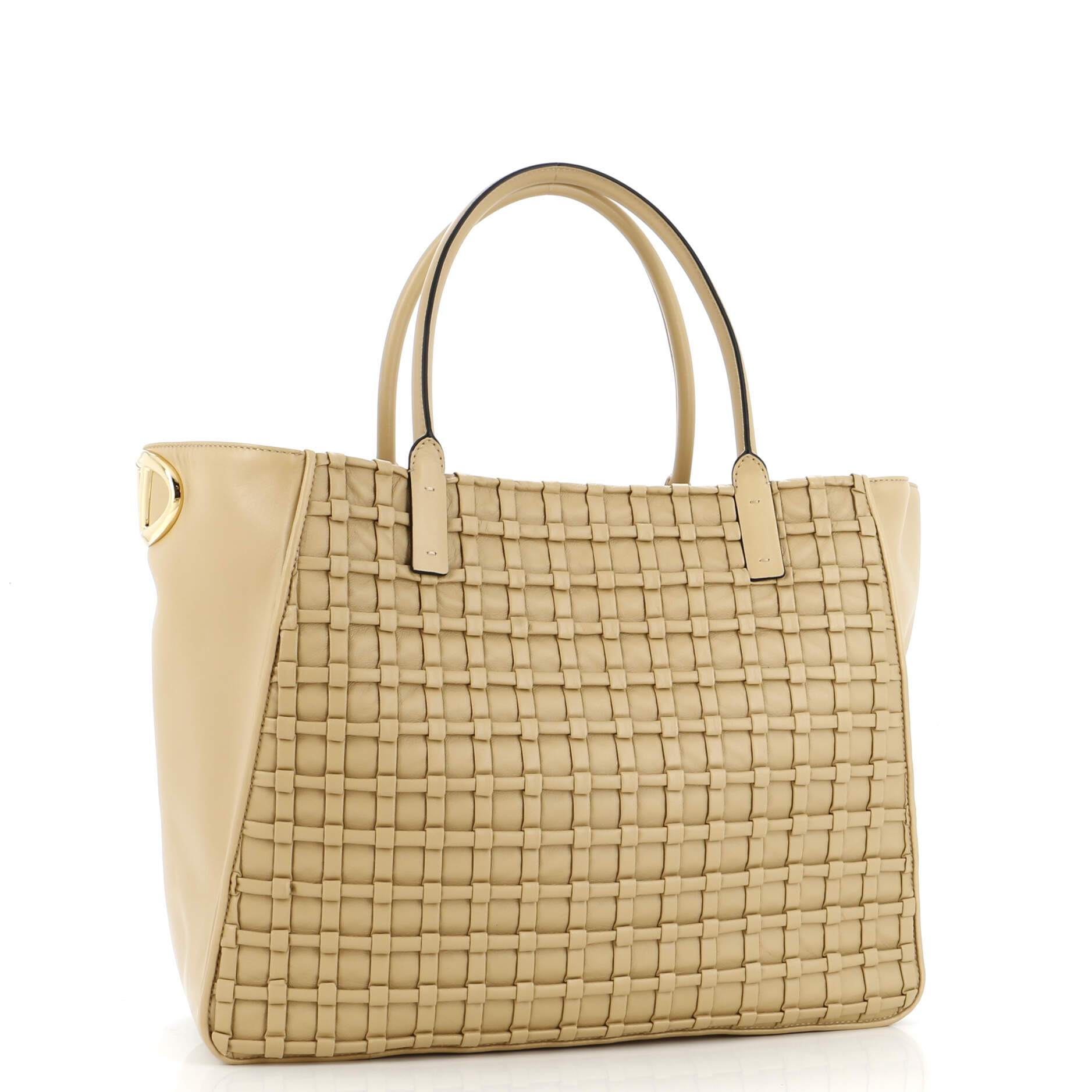 VLogo Bold Tote Leather Large