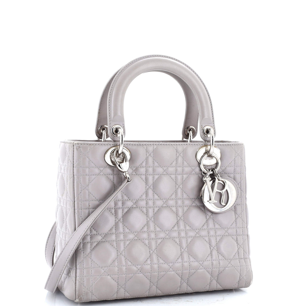 Lady Dior Bag Cannage Quilt Lambskin Medium