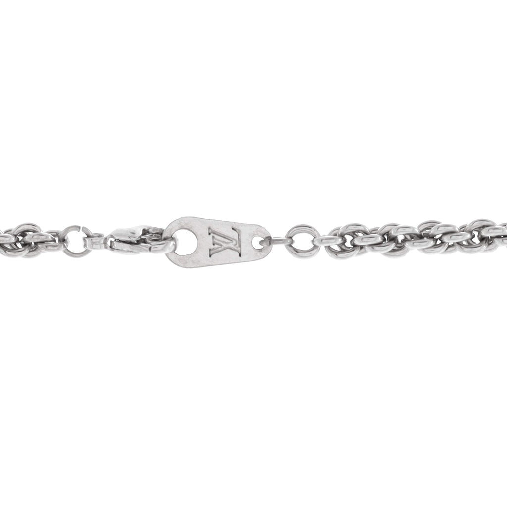 Nigo Squared Necklace Metal with Crystals
