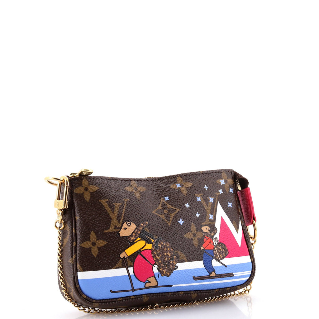 Pochette Accessoires Limited Edition Christmas Animation Monogram Canvas Mini