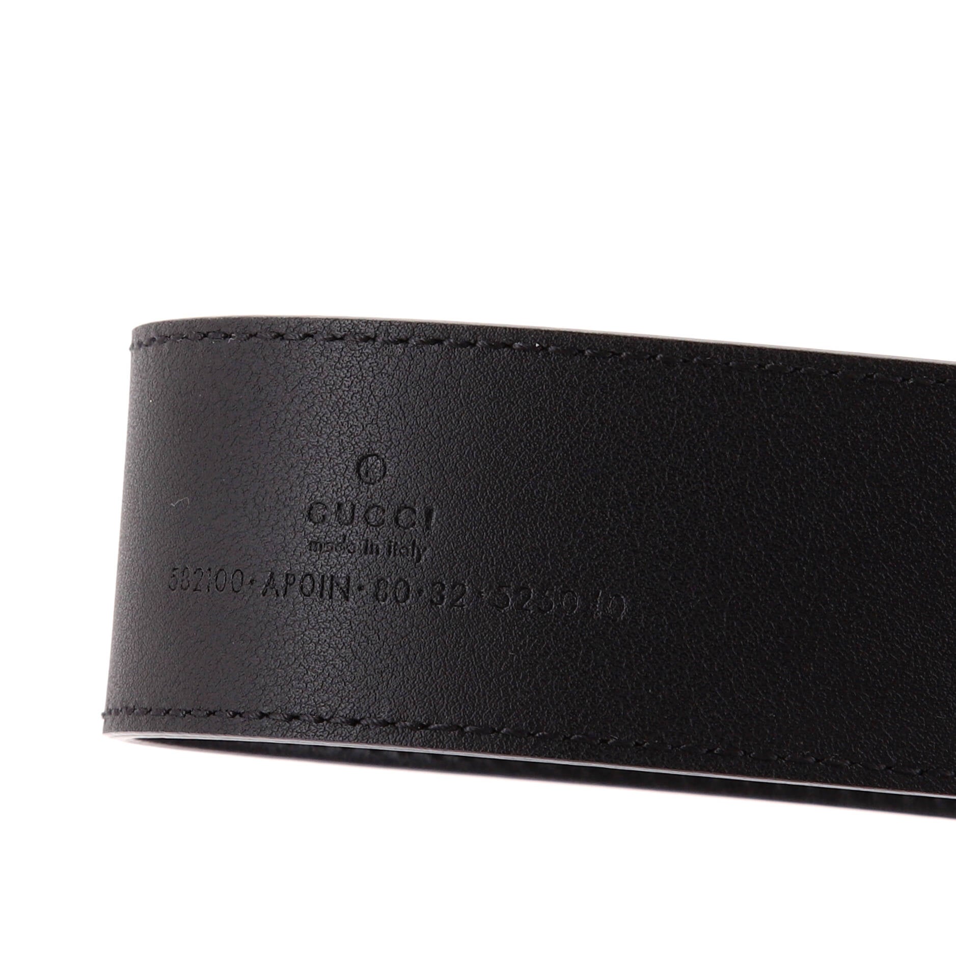 GG Marmont Belt Leather with Crystal Buckle Wide 95
