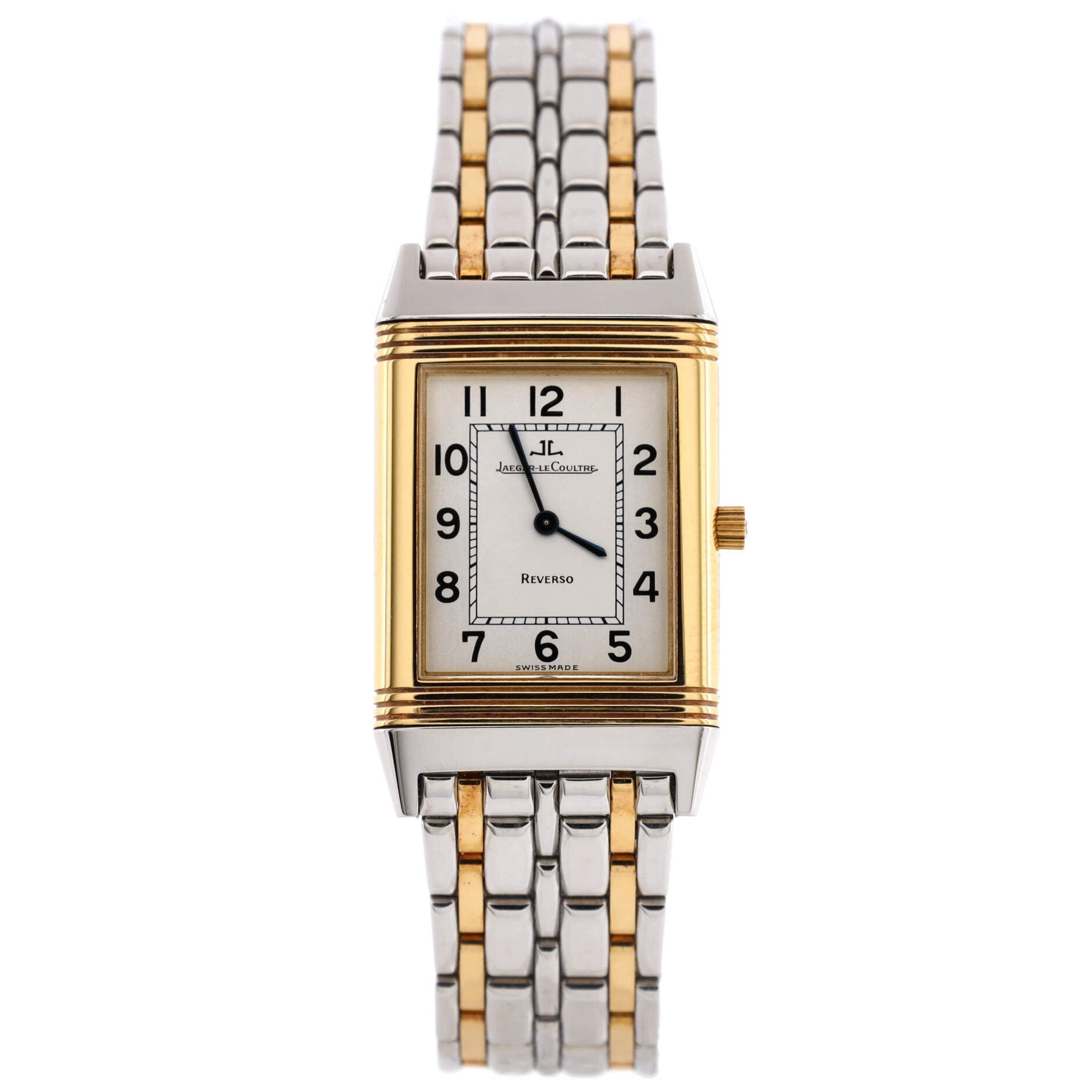 Reverso Classic Quartz Watch Stainless Steel and Yellow Gold 23