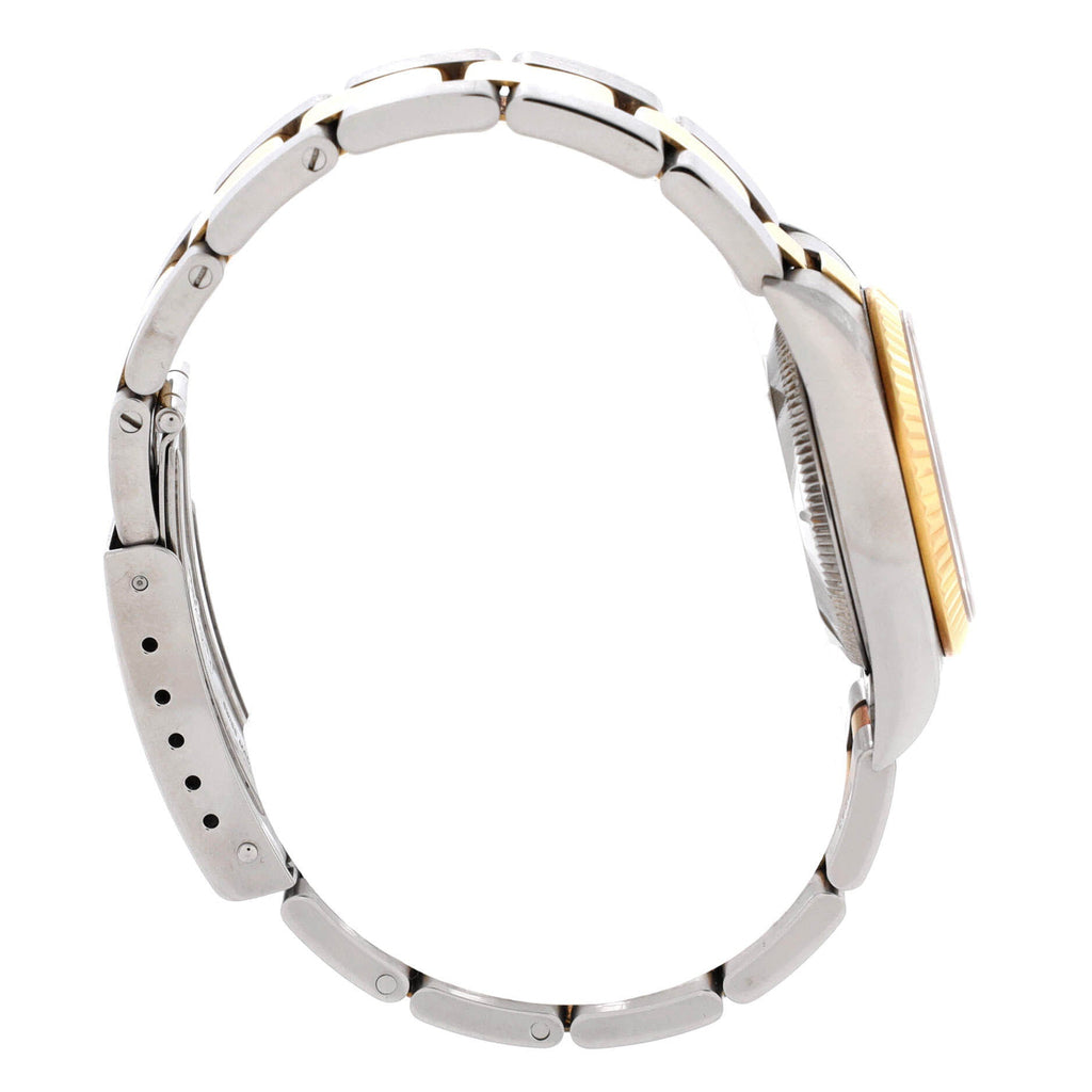 Oyster Perpetual Automatic Watch Stainless Steel and Yellow Gold with Diamond Markers 24
