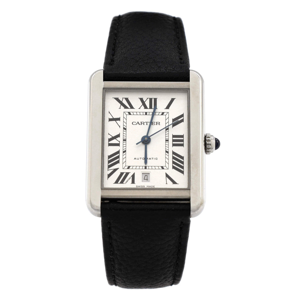Tank Solo Automatic Watch Stainless Steel and Leather 31