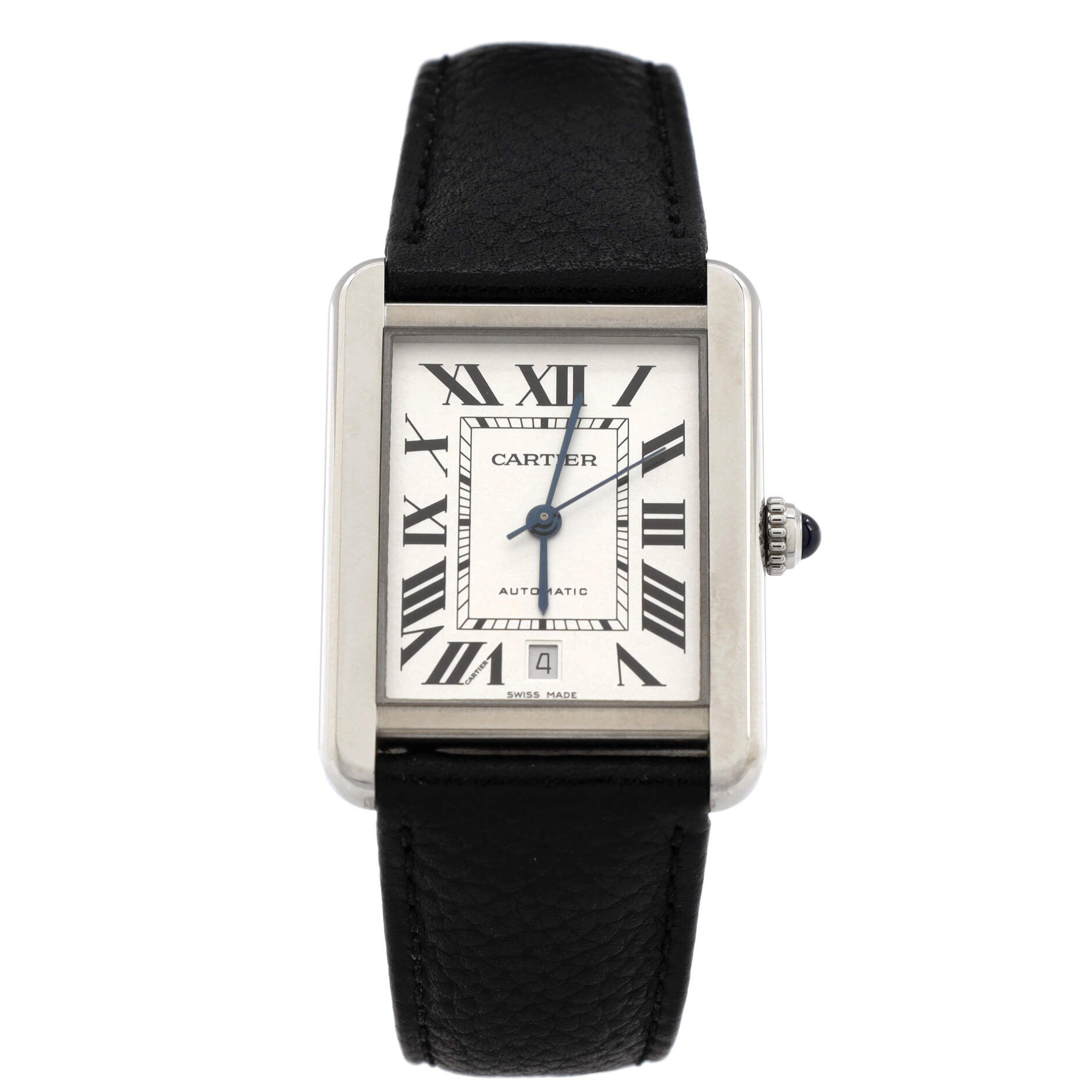 Tank Solo Automatic Watch Stainless Steel and Leather 31