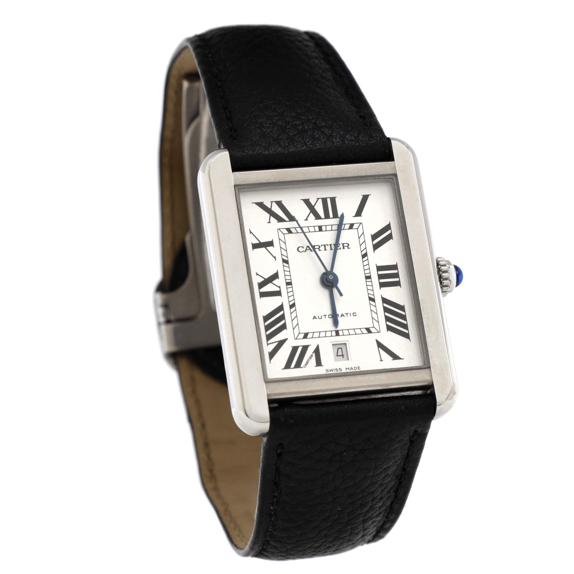 Tank Solo Automatic Watch Stainless Steel and Leather 31