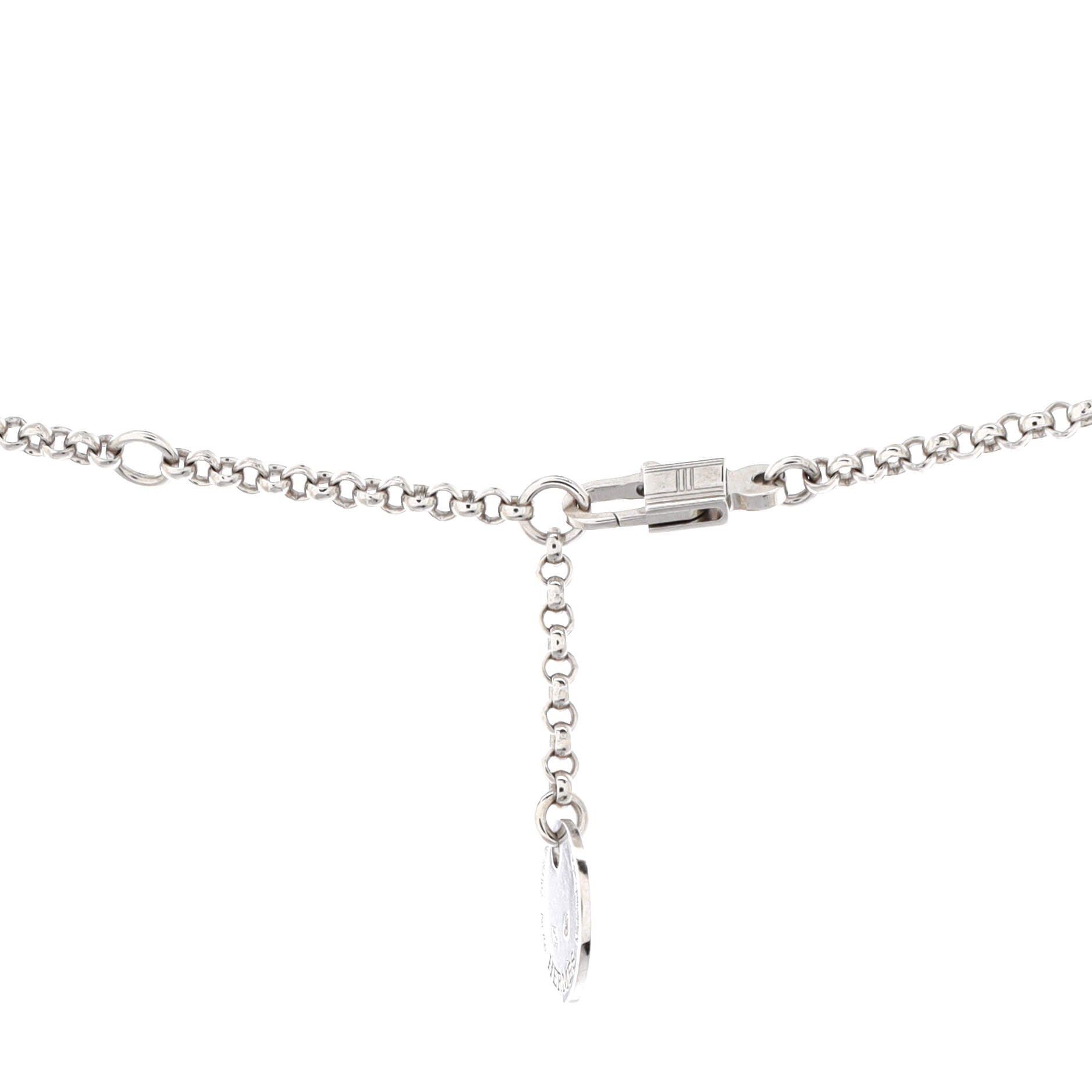 Kelly Clochette Pendant Necklace 18K White Gold with Diamonds Small