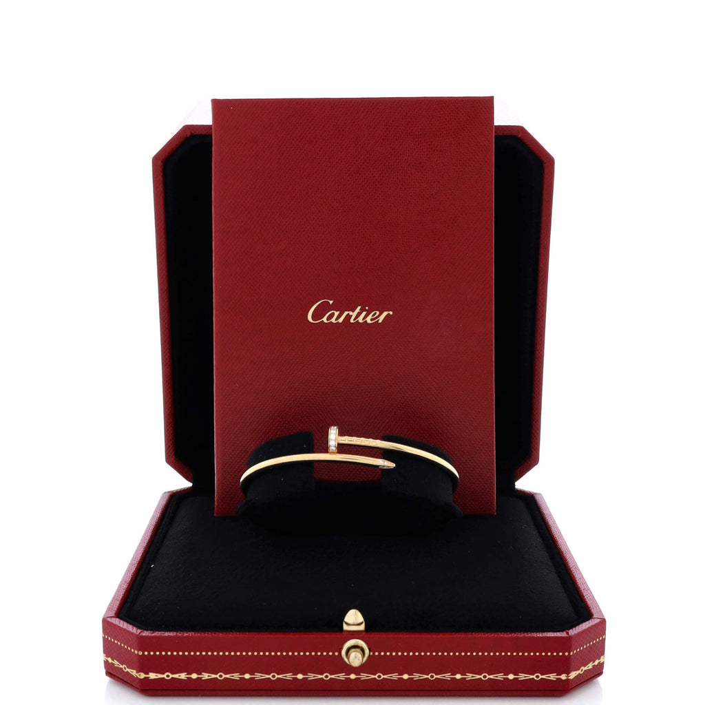 Juste un Clou Bracelet 18K Yellow Gold with Diamonds Small