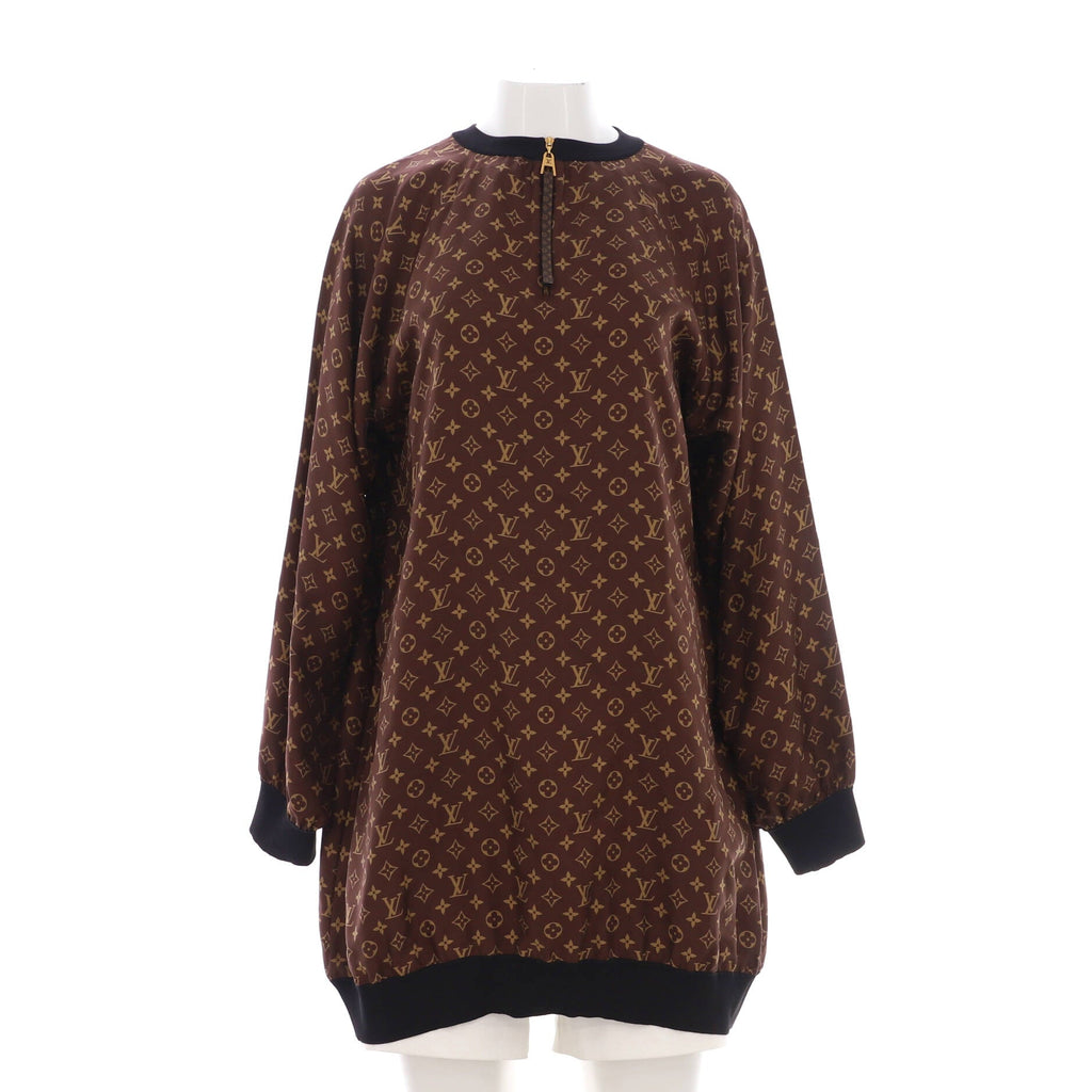 Women's Crewneck Sweater Monogram Silk