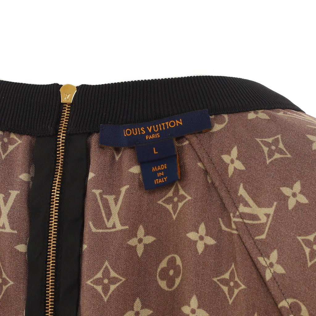 Women's Crewneck Sweater Monogram Silk
