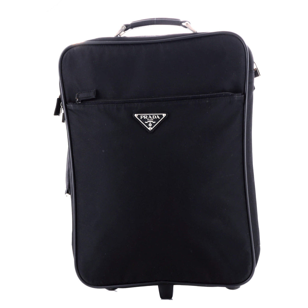 Trolley Rolling Luggage Tessuto and Saffiano Leather Mini