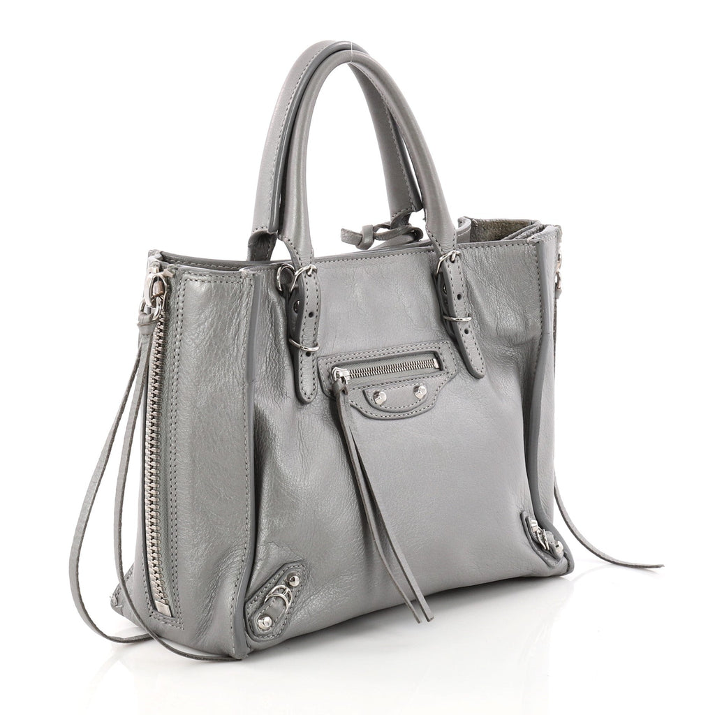 Papier A4 Zip Around Classic Studs Handbag Leather Mini
