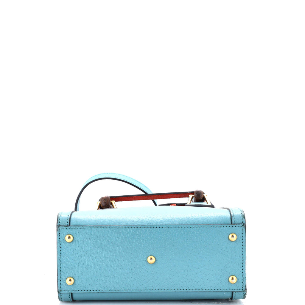 Diana NM Bamboo Handle Tote Leather Mini