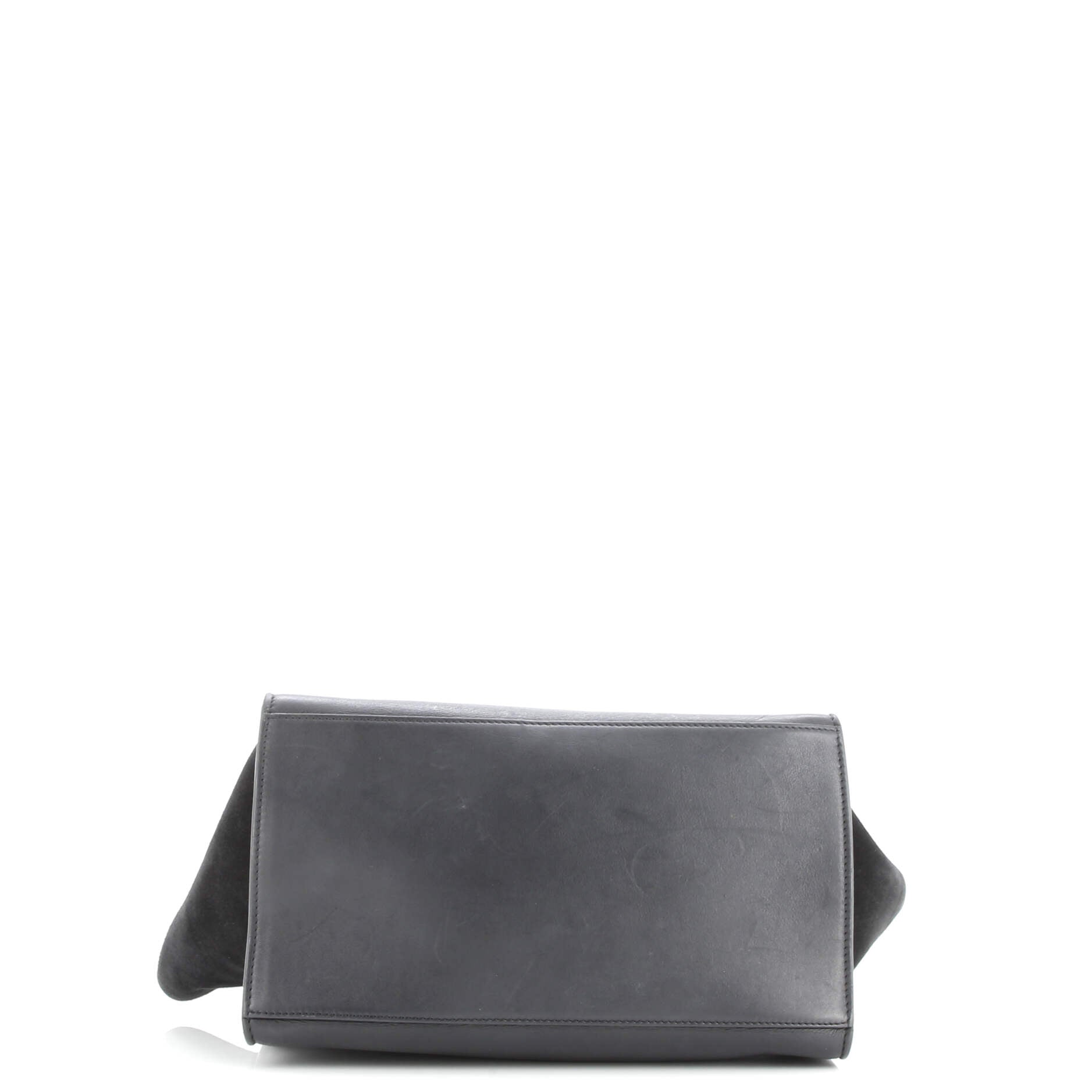 Trapeze Bag Crocodile Embossed Leather Medium