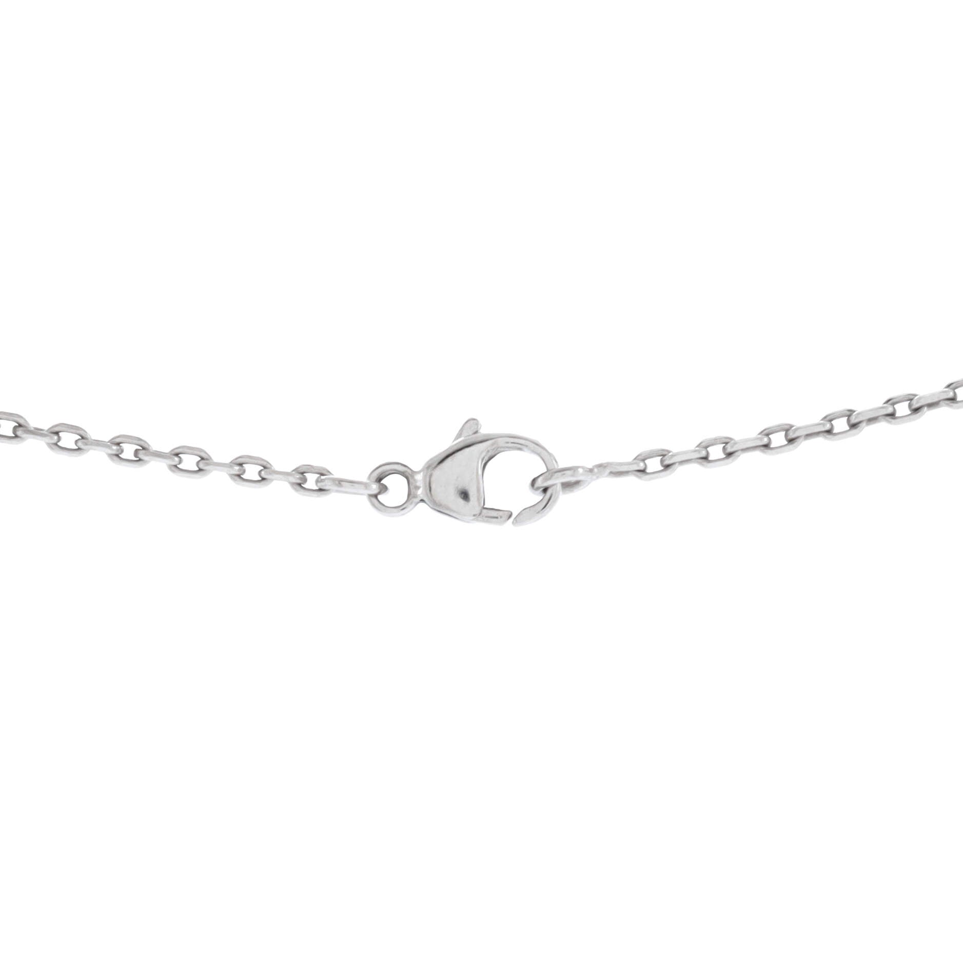 Pop H Pendant Chain Necklace Metal and Enamel Mini