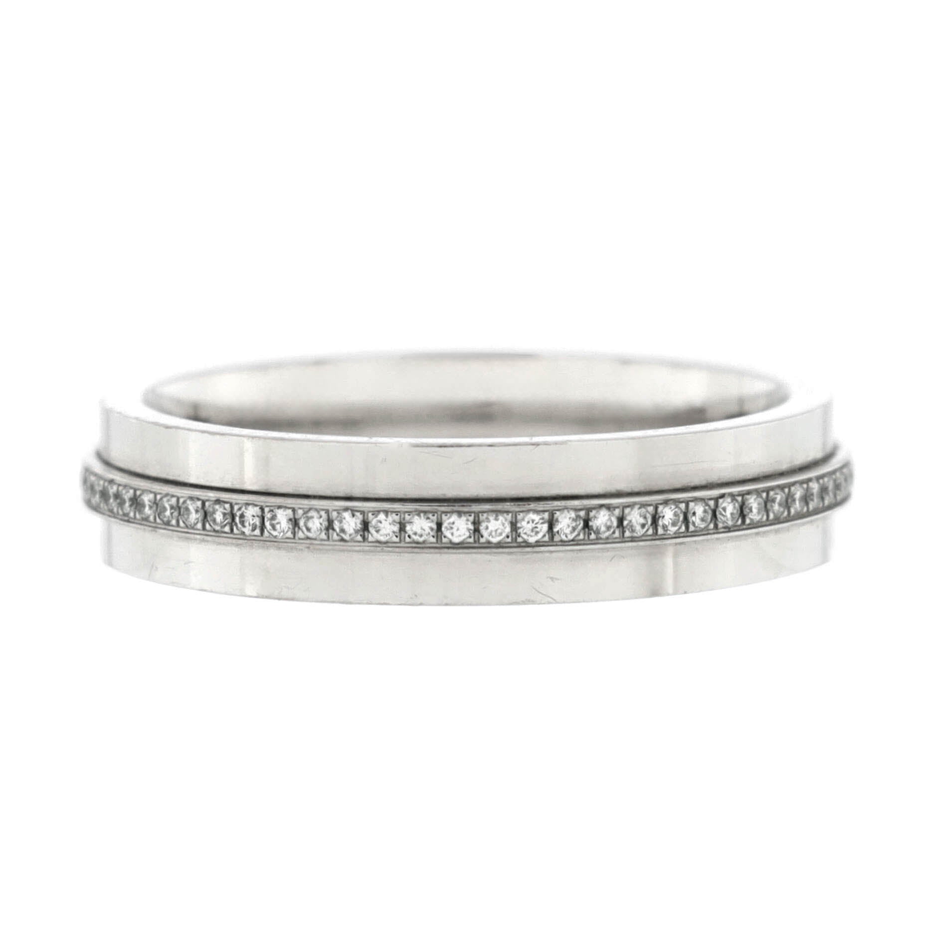 Tiffany T Ring 18K White Gold and Diamonds Narrow