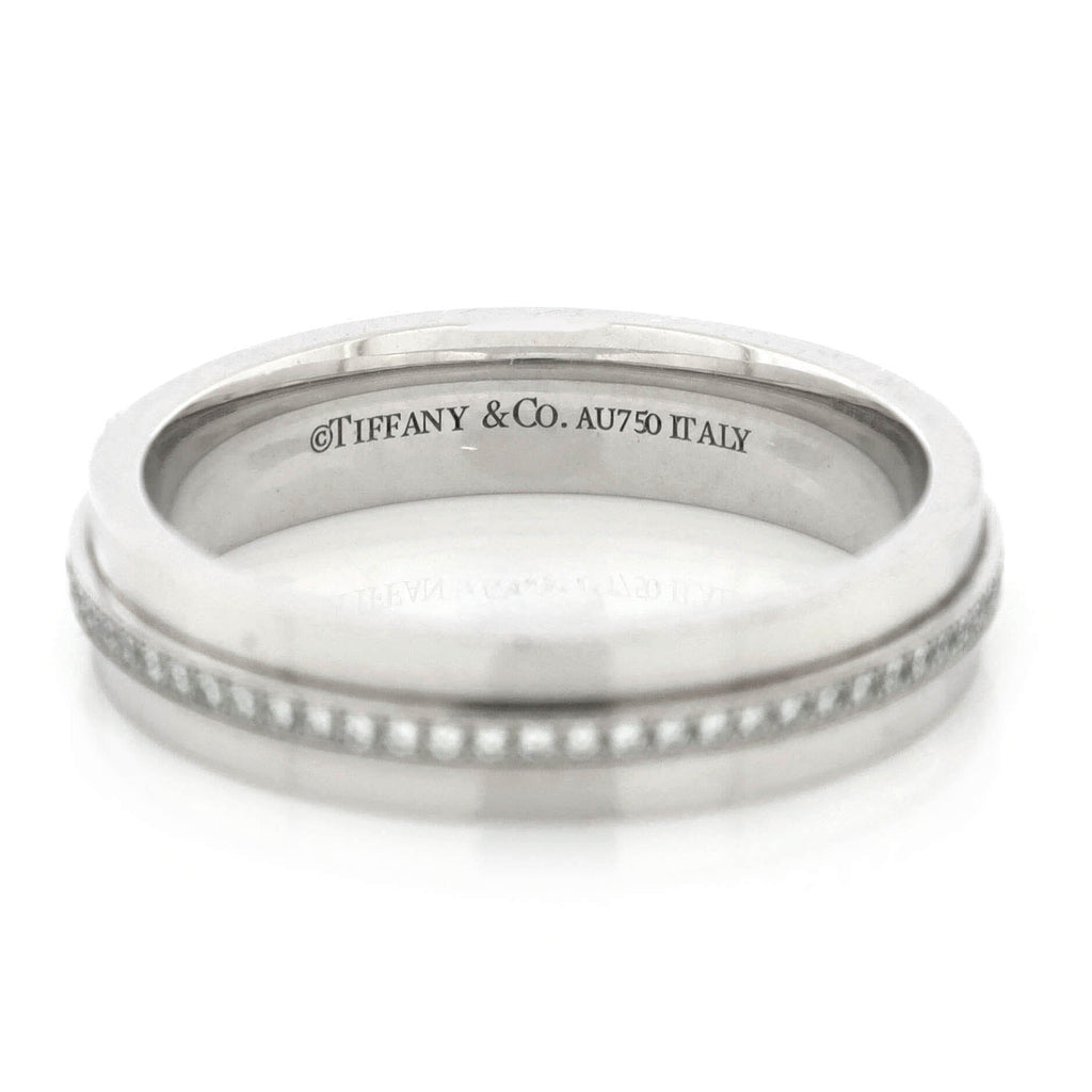 Tiffany T Ring 18K White Gold and Diamonds Narrow