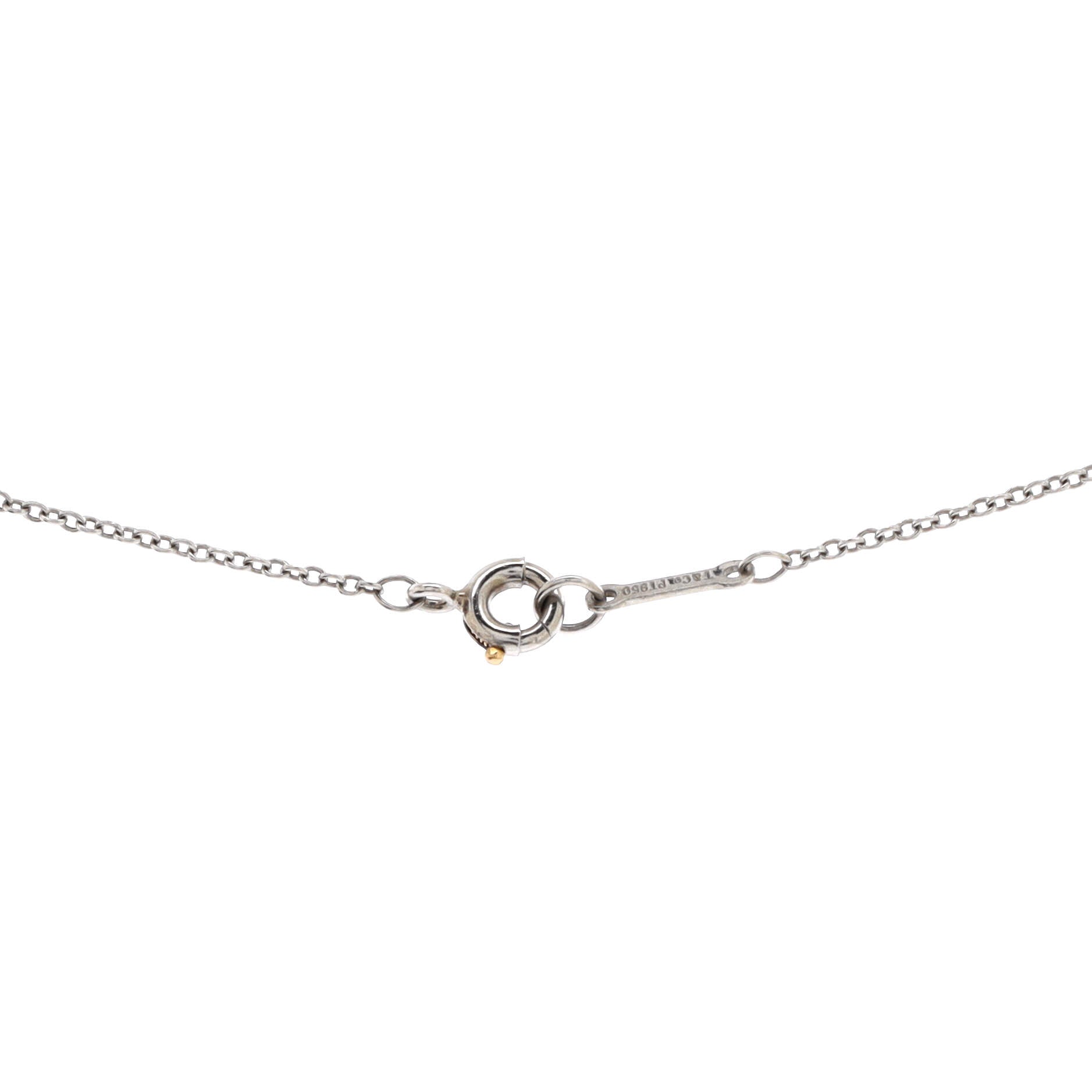 Victoria Pendant Necklace Platinum and Diamonds Mini