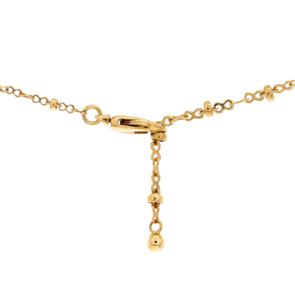 Interlocking G Arabesque Pendant Necklace 18K Yellow Gold