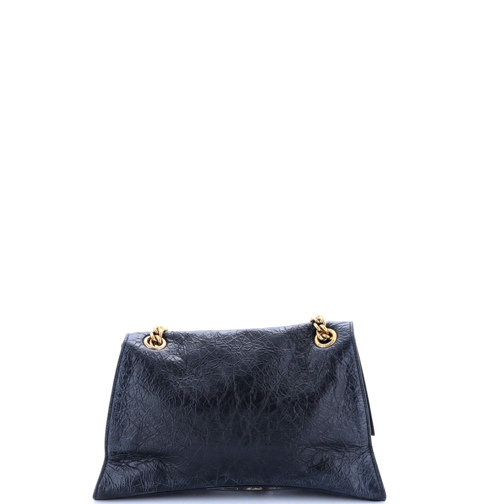 Crush Charm Chain Flap Bag Leather Medium