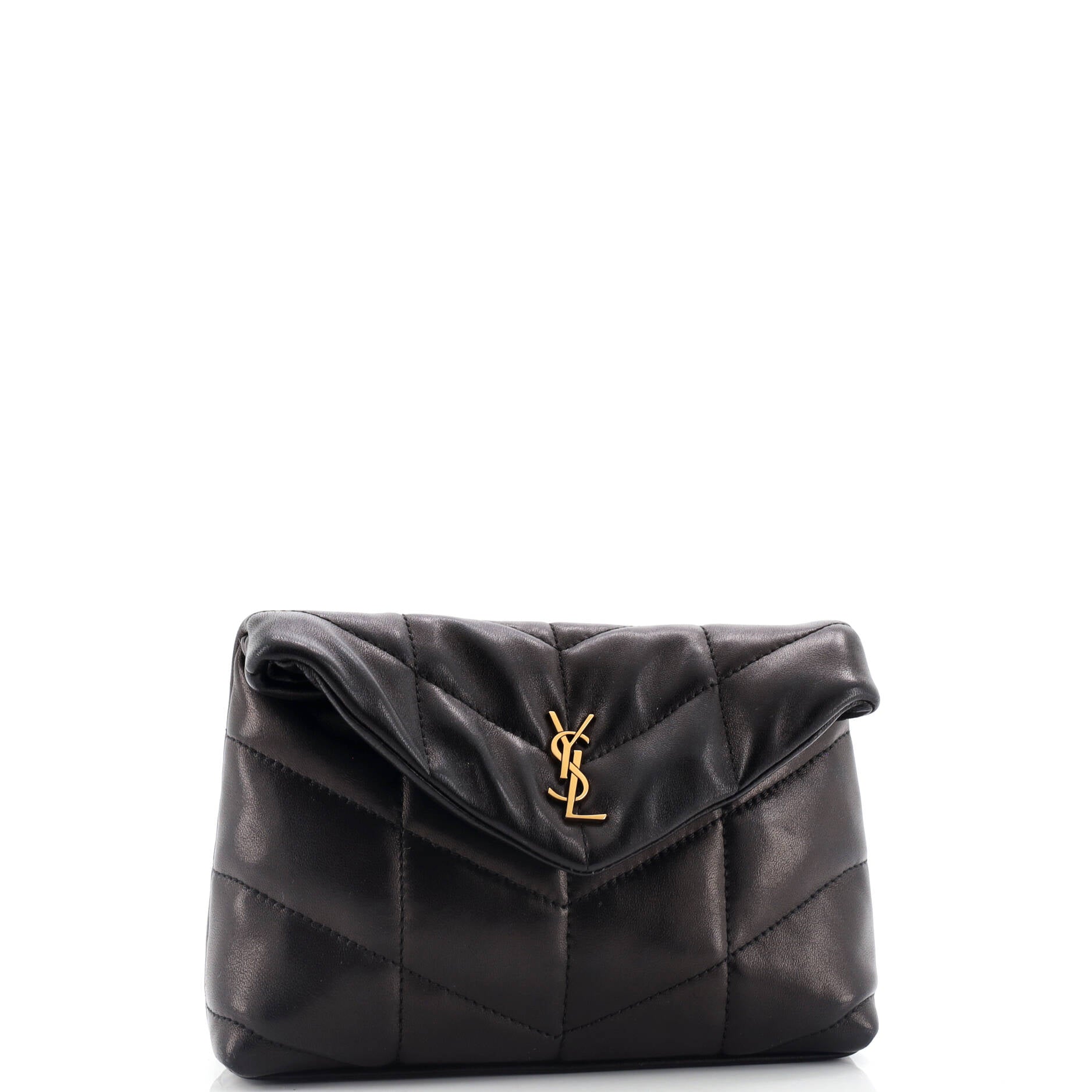 LouLou Puffer Clutch Leather Small