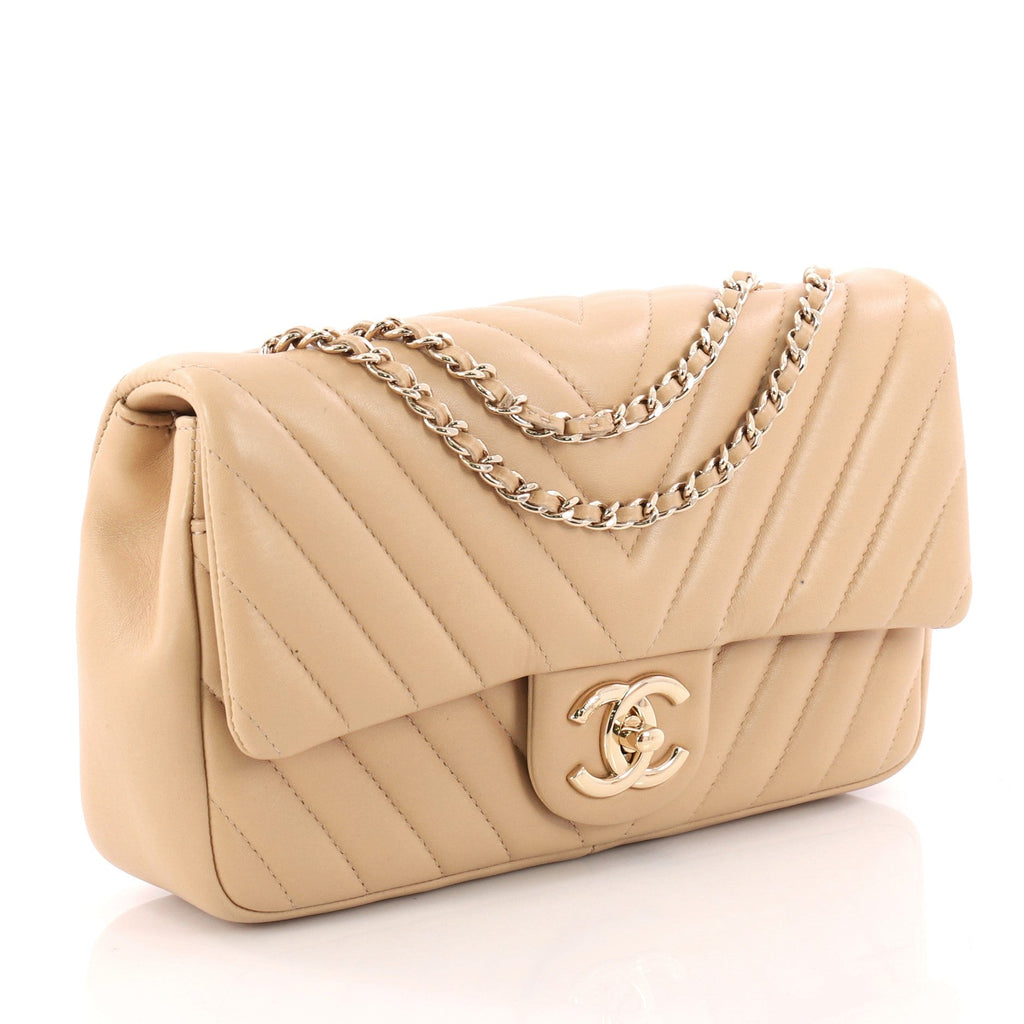 Classic Single Flap Bag Chevron Lambskin Mini