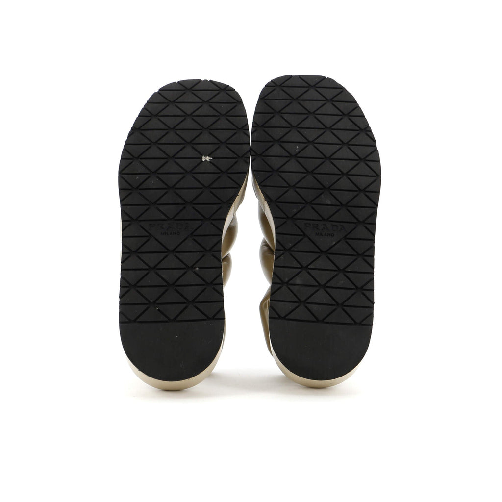 Women's Padded Slingback Sandals Leather