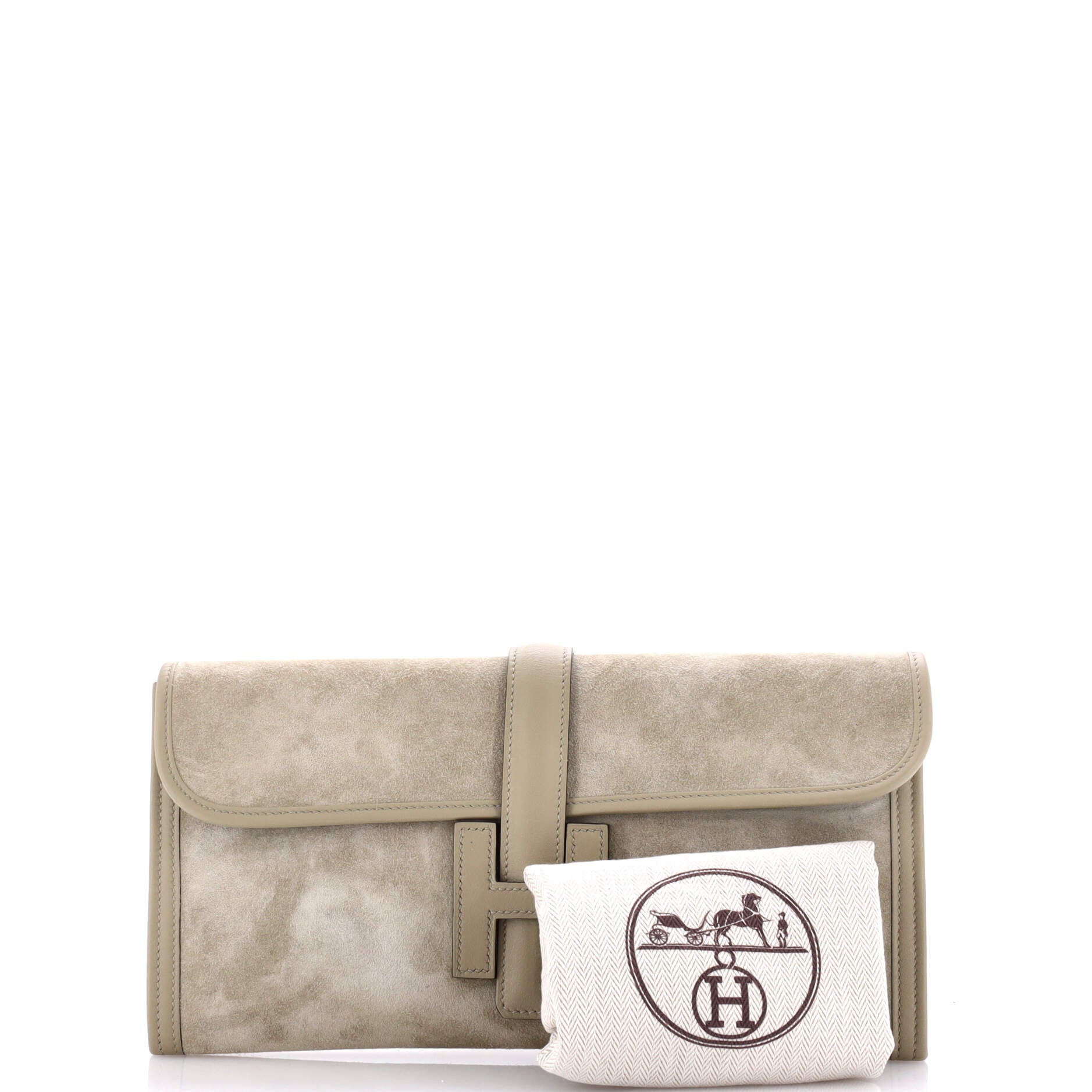 Jige Elan Clutch Doblis Suede 29