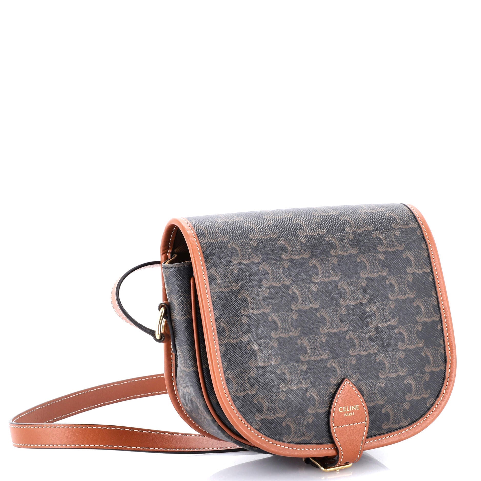Folco Bag Triomphe Coated Canvas Medium